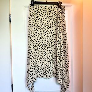 Leopard Silk Skirt